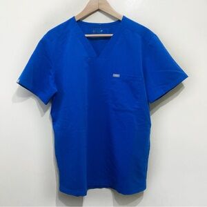 FIGS Chisec Three-Pocket Scrub Top Mens Size Medium Blue PO#1657 Healthcare